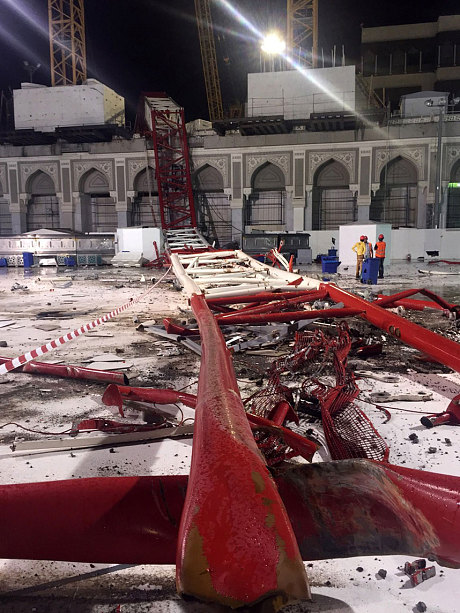 Tai nạn chết người mới nhất ở thánh địa Hồi giáo Mecca là vụ sập cần cẩu thảm khốc vào ngày 12/9