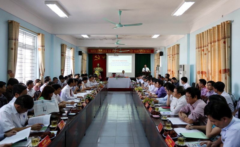 Quang cảnh hội nghị đẩy mạnh đưa nghị quyết Đảng bộ Bắc Giang về KH&CN vào cuộc sống