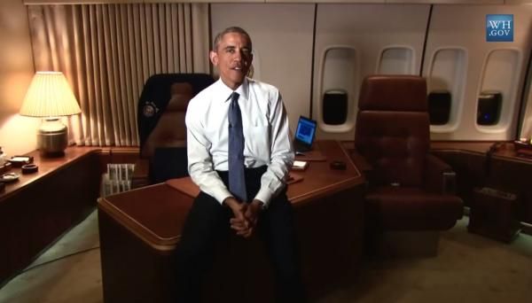 Một số hình ảnh ông Obama cùng đoàn tùy tùng trên những chuyến bay của Air Force One
