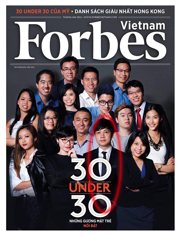 Trong tháng 2/2015, Trung Tín  lọt top 30 Under 30 - những người trẻ nổi bật dưới 30 tuổi của Forbes Việt Nam. 