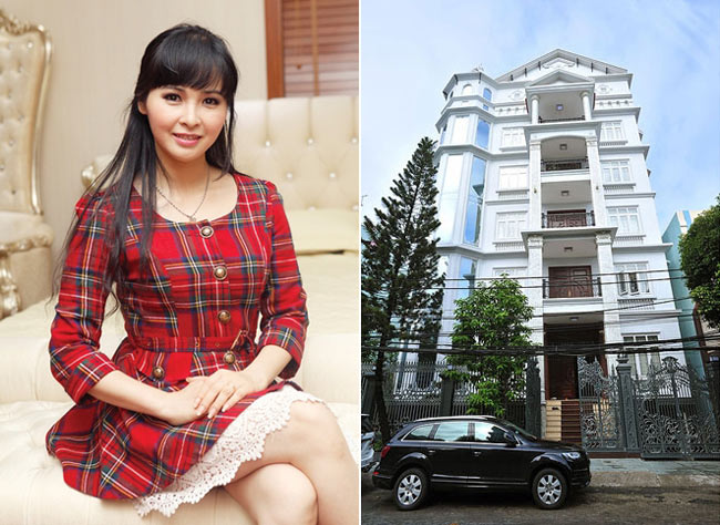 Nữ ca sĩ Trang Nhung cùng gia đình đang sinh sống tại một căn biệt thự 100 tỷ nằm trên đường Cộng Hòa, quận Tân Bình, Tp.HCM