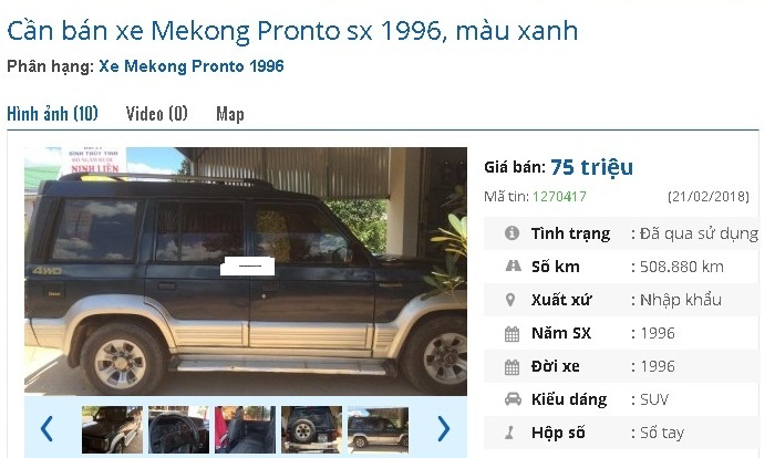 Loạt ô tô cũ chính hãng giá 75 triệu đồng này đang rao bán ở chợ Việt - ảnh 1