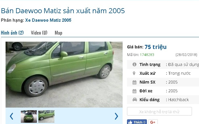 Loạt ô tô cũ chính hãng giá 75 triệu đồng này đang rao bán ở chợ Việt - ảnh 4