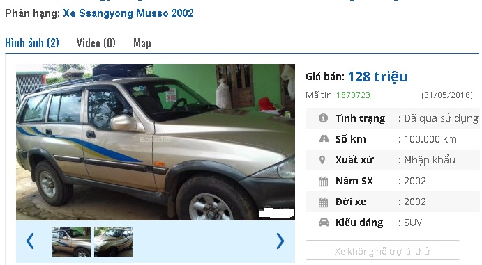 Những chiếc ô tô SUV cũ này đang rao bán tầm giá chỉ 100 triệu tại Việt Nam - ảnh 3
