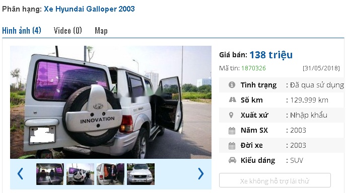 Những chiếc ô tô SUV cũ này đang rao bán tầm giá chỉ 100 triệu tại Việt Nam - ảnh 4