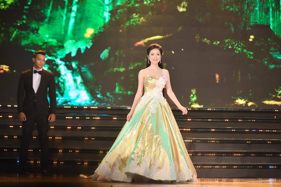 Bộ váy bồng như công chúa này là một trong số những thiết kế độc đáo của cuộc thi.