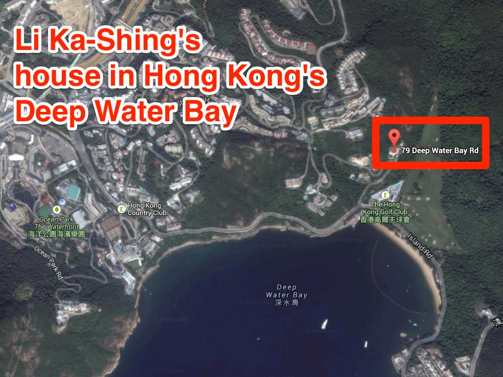 Biệt thự của gia đình Li nằm trong khu Deep Water Bay thuộc Hồng Kông – khu cao cấp xa xỉ nơi ngay cả một ngôi biệt thự nhỏ với 4 phòng ngủ cũng có giá lên đến 13 triệu đô.