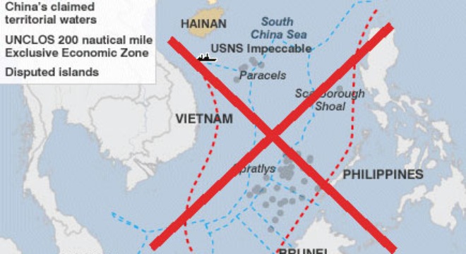 Trung Quốc chưa bao giờ từ bỏ tham vọng độc chiếm Biển Đông