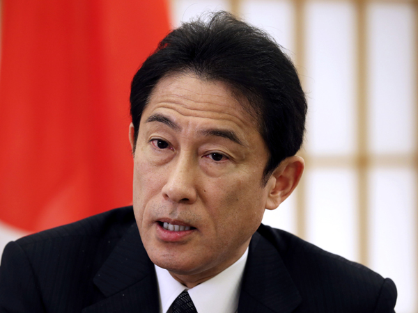 Ngoại trưởng Nhật Bản Fumio Kishida tuyên bố không chấp nhận việc Trung Quốc đưa Biển Đông vào thế ‘sự đã rồi’