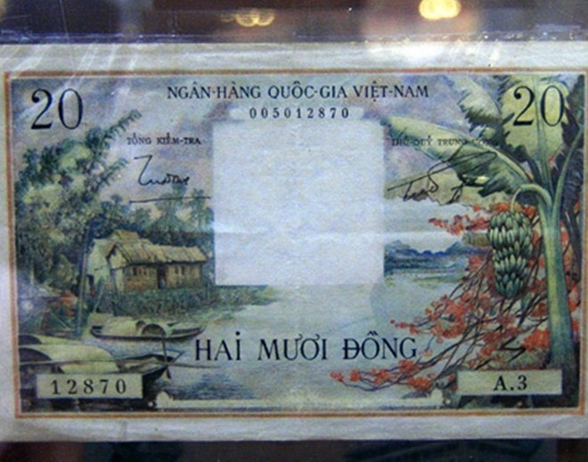 Tờ 20 đồng cũng được săn tìm vì sự hiếm có của nó và những hình ảnh độc đáo trên tờ tiền