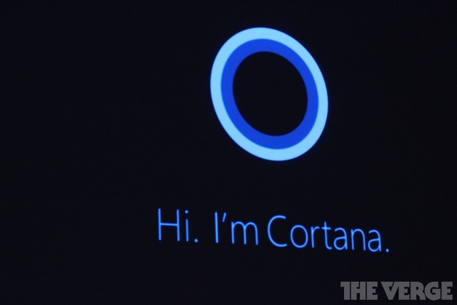 Microsoft cũng ra mắt trợ lý ảo Cortana. Cortana sẽ được tích hợp chặt chẽ với Bing - dịch vụ tìm kiếm của Microsoft. Theo như 1 demo thì có vẻ trợ lý này sẽ đưa ra các câu trả lời khá linh hoạt và gần gũi tương tự như Siri của Apple. Tuy nhiên hiện ứng dụng này mới chỉ ở bản beta và dành riêng cho người dùng tại Mỹ.
