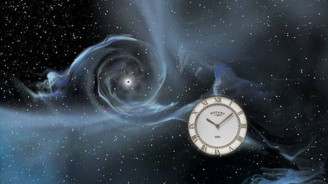 Lỗ đen ảnh hưởng đến thời gian. Nguyên nhân đồng hồ chạy rất chậm khi ở gần lỗ đen là do trọng lực. 