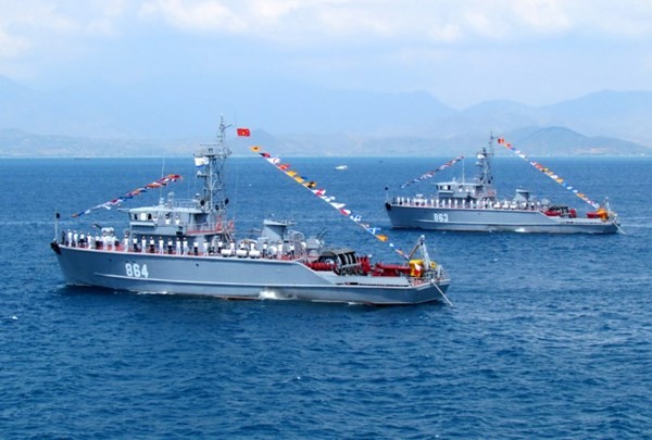 Các tàu quét mìn của Hải quân Việt Nam với lực lượng hùng mạnh, có thể ngăn chặn mọi âm mưu của kẻ thù