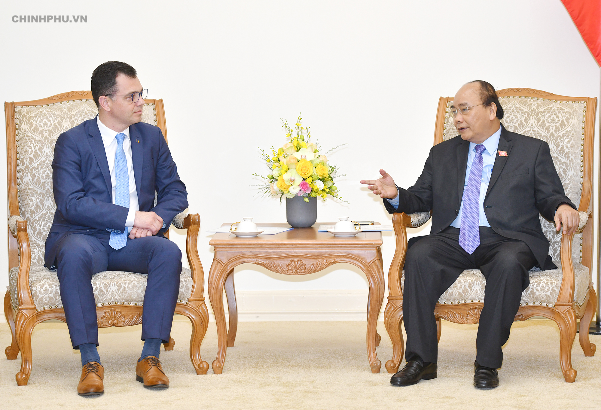 Thủ tướng Nguyễn Xuân Phúc tiếp Bộ trưởng Romani