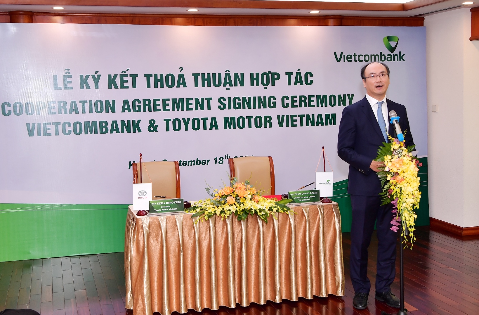 Vietcombank và Toyota Motor Việt Nam ký kết Thỏa thuận Hợp tác