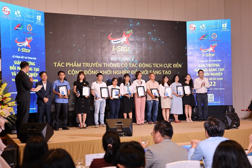 10 hồ sơ xuất sắc nhất được trao giải Giải thưởng Đổi mới sáng tạo và khởi nghiệp TPHCM năm 2022