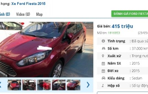 4 chiếc ô tô Ford cũ số tự động này đang rao bán tầm giá 400 triệu tại Việt Nam