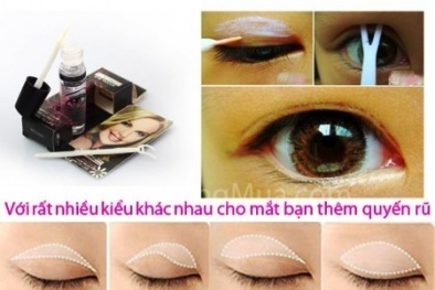Dễ hỏng mí mắt vì keo dán mi giả