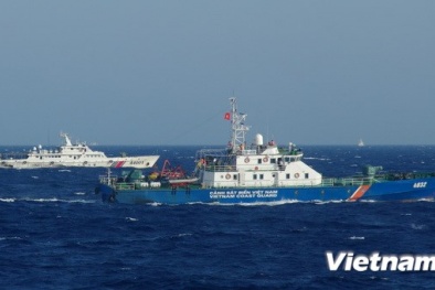 Tàu Trung Quốc ngăn cản tàu Việt Nam