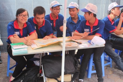 Sôi nổi chiến dịch tiếp sức mùa thi đại học 2014