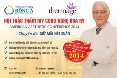 Cơ hội trải nghiệm miễn phí công nghệ làm đẹp Hoa Kỳ