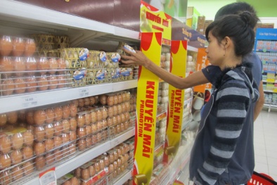 Giá thịt heo, vịt và trứng gia cầm giảm