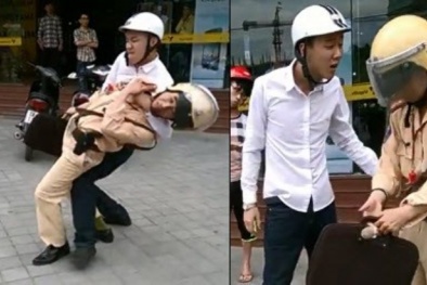CSGT Thanh Hóa bị đánh giữa mặt chảy máu mũi