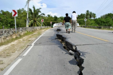 Động đất 5,4 độ richter ở biển Đông