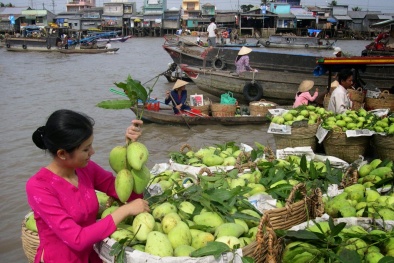 Xoài ngọt, giá rẻ ngập chợ Hà Nội