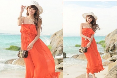 Chọn trang phục đi biển cho bạn gái nổi bật dịp lễ