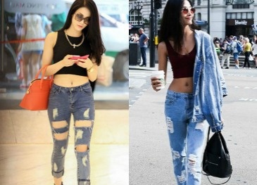 Phối quần jeans rách ‘chất lừ’ như mỹ nhân Việt