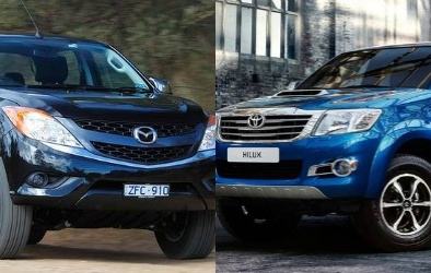 Đọ thiết kế ấn tượng của Mazda BT-50 và Toyota HiLux