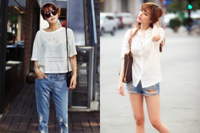 Bí quyết mặc đồ jean mát mẻ trong mùa hè