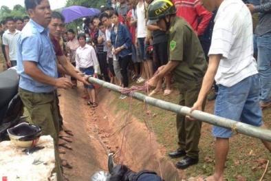 Một cán bộ Công an tỉnh Sơn La rơi xuống cống nước sâu tử nạn