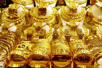 Cập nhật giá vàng trong nước ngày 5/11/2015: Giá vàng SJC mất ngưỡng 33,4 triệu