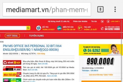 Nghi vấn Media Mart tung chiêu khuyến mãi 'ảo' gói phần mềm Office 365