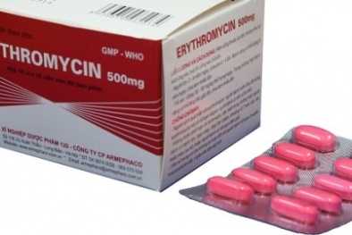 Bộ Y tế thu hồi thuốc kháng sinh Erythromycin không đạt tiêu chuẩn