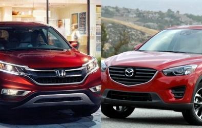 Honda CR-V và Mazda CX-5 chạy đua trong phân khúc SUV