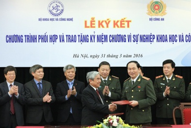 Bộ Công an và Bộ KH&CN thúc đẩy hợp tác chế tạo sản phẩm công nghệ cao