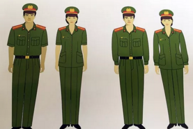 Cận cảnh bộ trang phục xuân hè mới của cán bộ ngành Công an