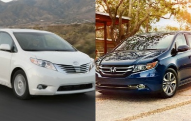 'Cuộc chiến' cân sức giữa minivan Toyota Sienna và Honda Odyssey 2016