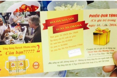 Dùng hình ảnh Tổng thống Obama vào tờ rơi của mình: Bia Hà Nội đang ‘chơi’ sai luật?