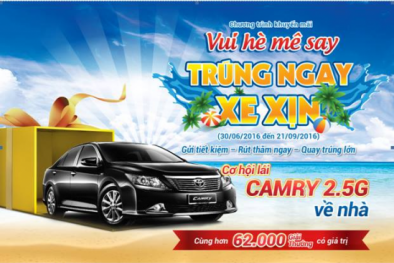 Cơ hội rinh Toyota Camry 2.5G về nhà cùng Nam A Bank