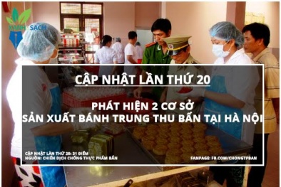 Hà Nội: Phát hiện 2 cơ sở sản xuất bánh trung thu bẩn
