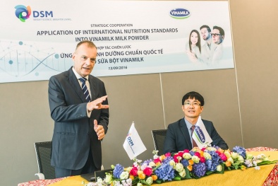 Vinamilk hợp tác với DSM ứng dụng dinh dưỡng chuẩn quốc tế vào sữa bột