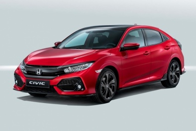 Cận cảnh Honda Civic Hatchback 2017 đẹp long lanh trước ngày trình làng