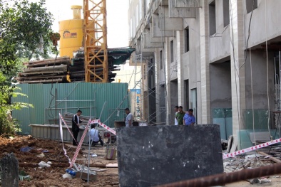 Đứt cáp vận thăng công trường Tân Bình Apartment làm một người chết