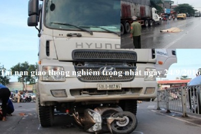 Tin tức tai nạn giao thông ngày 24/9: Sang đường đi vệ sinh bị xe đâm tử vong
