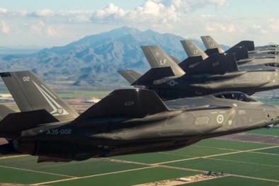 Tiêm kích tối tân của Không quân Mỹ F-35A bị cháy khi đang tập trận