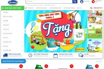 Vinamilk ra mắt website thương mại điện tử Giấc Mơ Sữa Việt